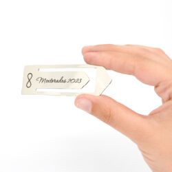 Marcalibro con grabado Láser