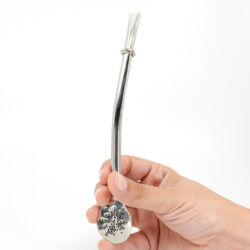 Bombilla clasica lisa virola con diseño