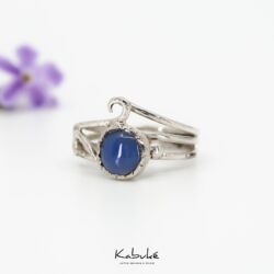 Anillo azul 18 mm