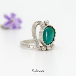 Anillo turquesa 18 mm