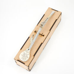 Bombilla Pescador con iniciales personalizada