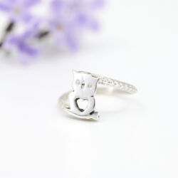 Anillo Buho corazón