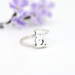 Anillo Buho corazón