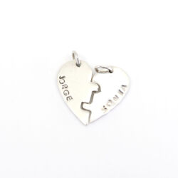 Dije corazón puzzle parejas