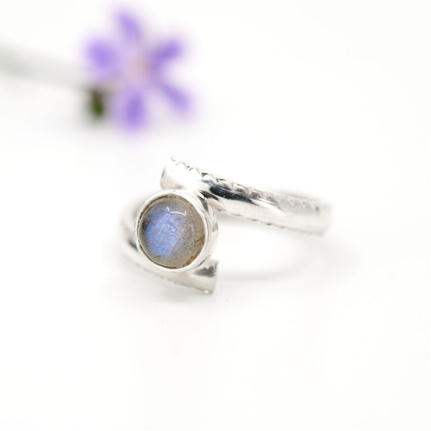 Anillo labradorita IV