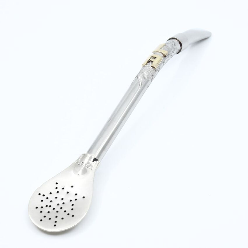 Bombilla Alpaca con dos iniciales Chica