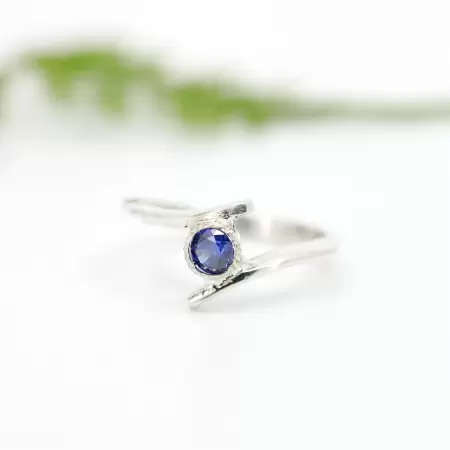 Anillo clasico Azul