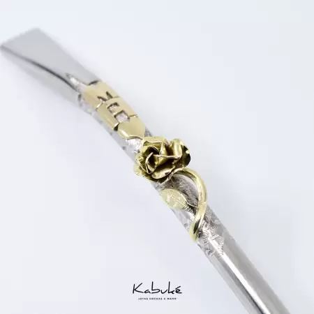 Bombillón ancho Rosa corazón