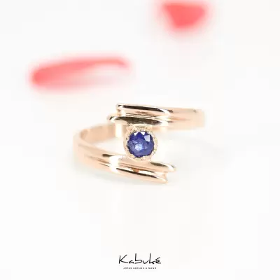 Anillo Zafiro azul