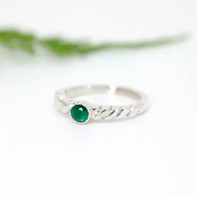 Anillo clasic verde