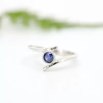 Anillo clasico Azul