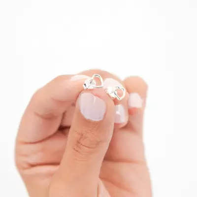 Caravanas mini corazón