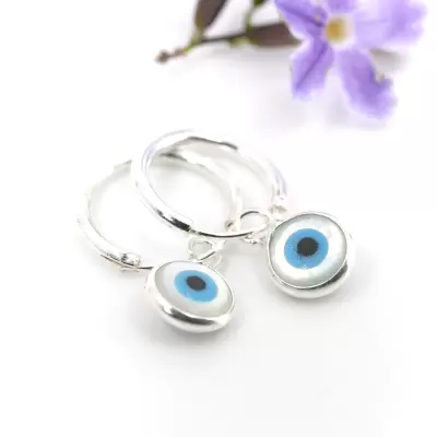 Aros ojo turco nacar