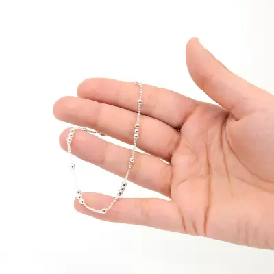 Pulsera con esferas Grumet