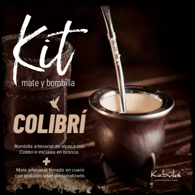 Kit Colibrí - Bombilla + mate
