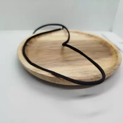 Cordón simil gamuza terminales plata 925