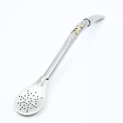 Bombilla Alpaca con dos iniciales Chica