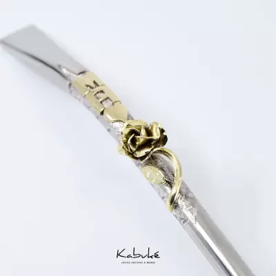 Bombillón ancho Rosa corazón