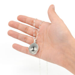 Relicario plata 925 con grabado láser