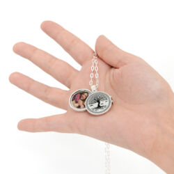 Relicario plata 925 con grabado láser