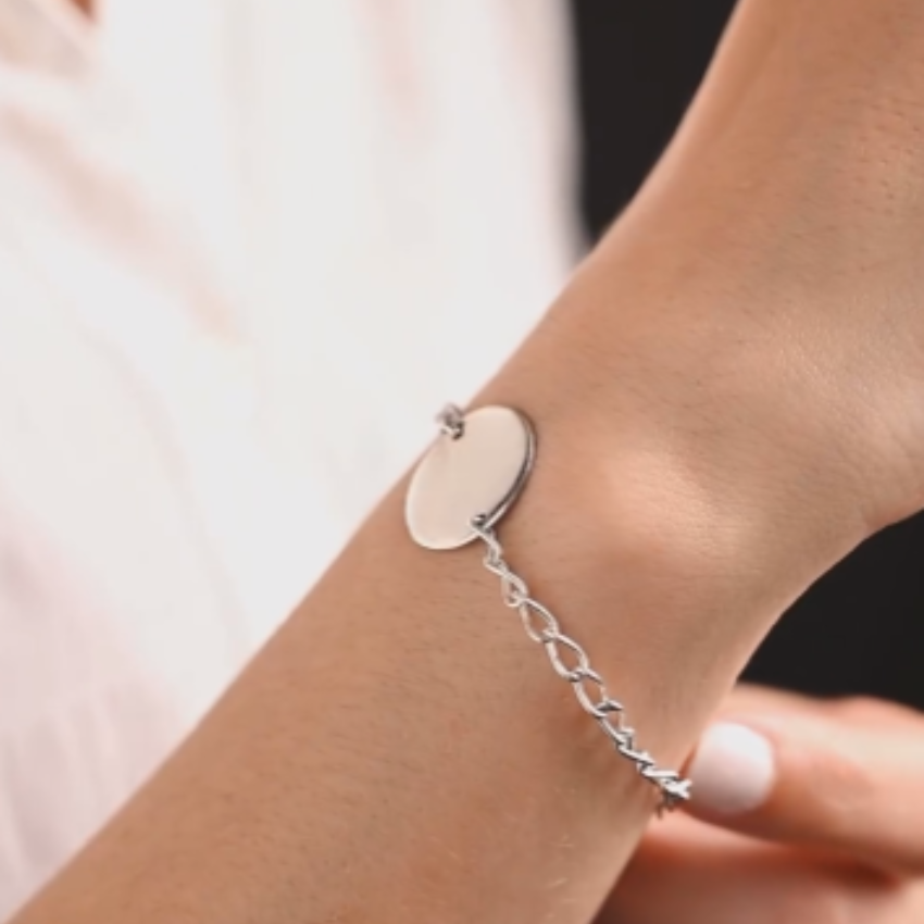 Pulsera circular para grabar