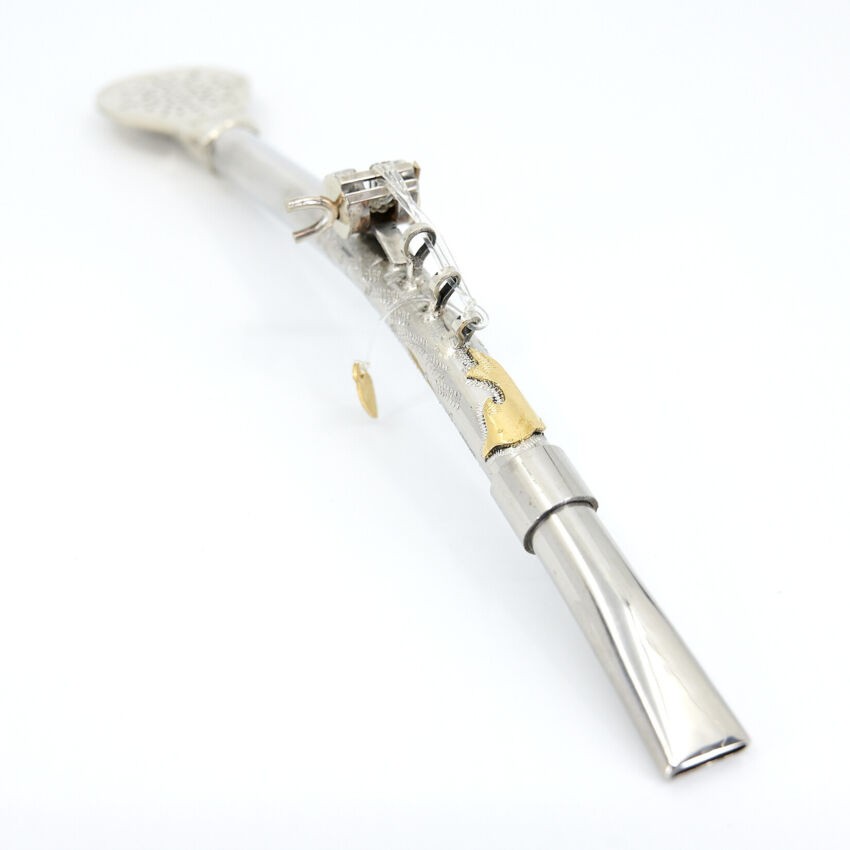 Bombilla Alpaca modelo Pescador Caño ancho