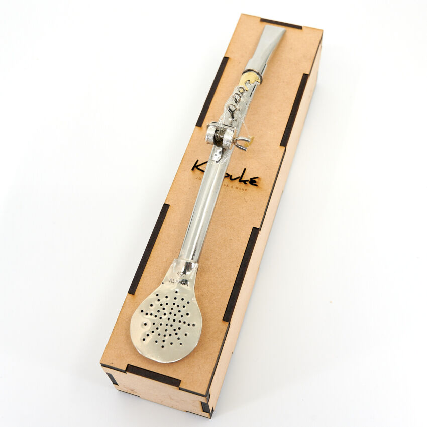 Bombilla Alpaca modelo Pescador Caño ancho