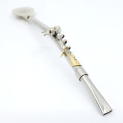 Bombilla Alpaca modelo Pescador Caño fino