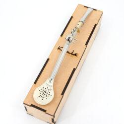 Bombilla Alpaca modelo Pescador Caño fino