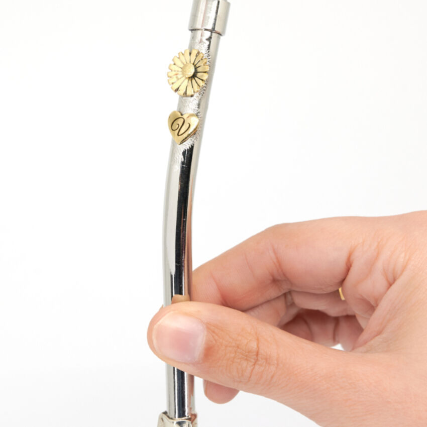 Bombilla Margarita con corazón