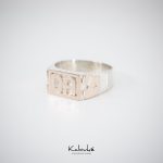 Anillo de Sello Rectangular