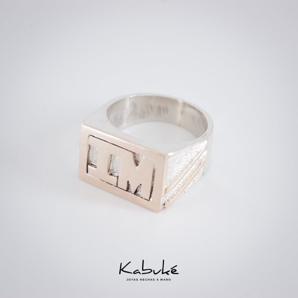 Anillo Sello hombre con marco