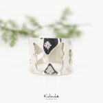 Anillo ancho con Mariposa calada