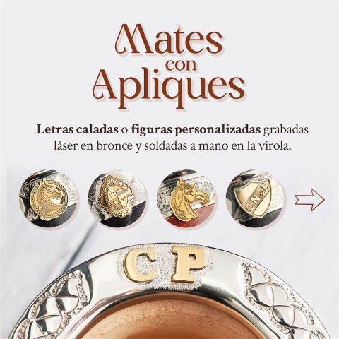 Mate model Imperial con apliques en bronce