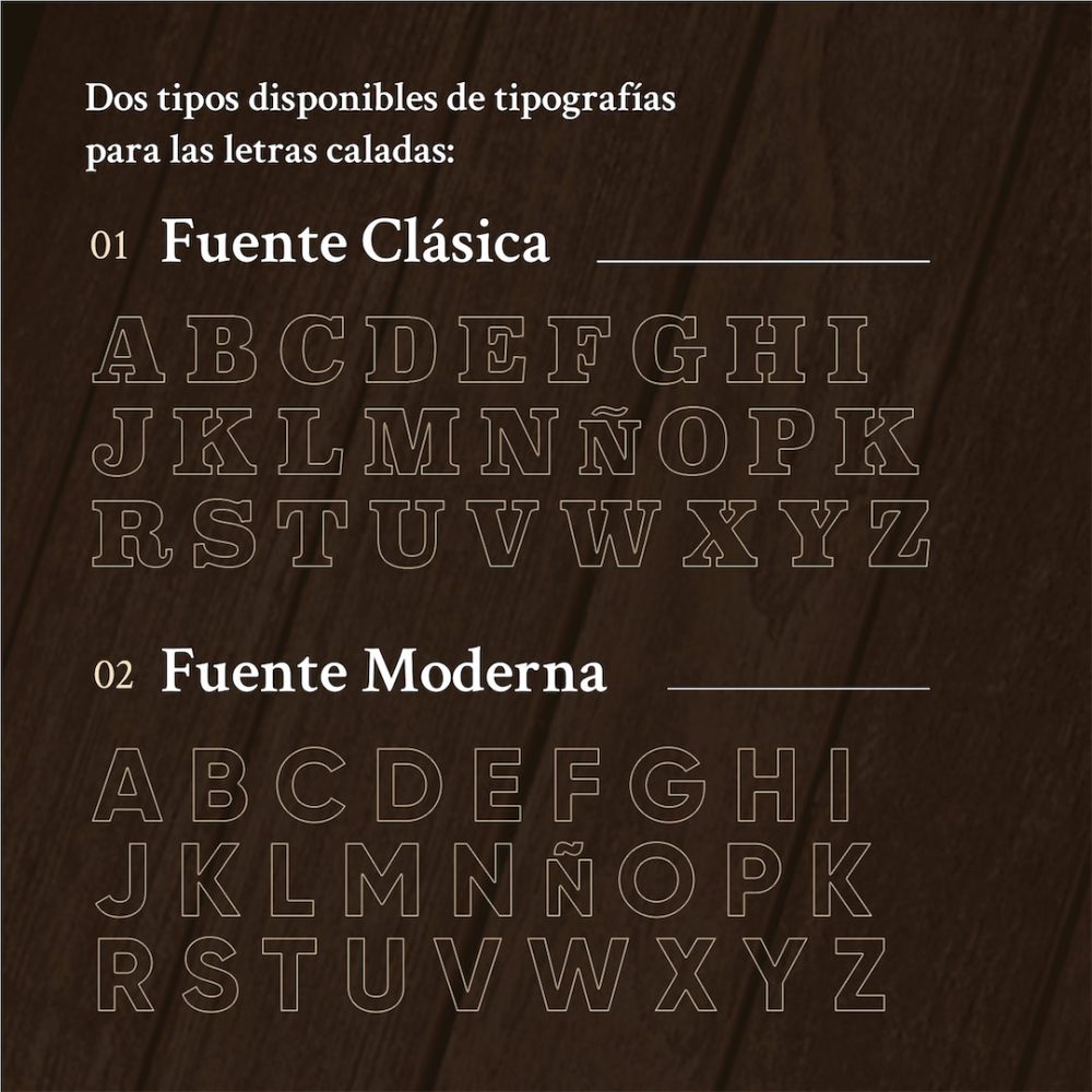 Mate model Imperial con apliques en bronce